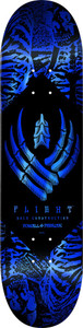Powell Team Skeleton Blue Foil Flight Deck 8.75 - Skateboard Deck