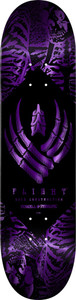 Powell Team Skeleton Purple Foil Flight Deck 9.0 - Skateboard Deck