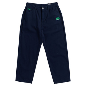 Krooked Eyes Emb Twill Navy/green Pants L