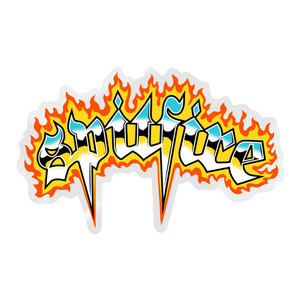 Spitfire Venom Chrome Sticker 7"