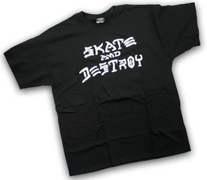 Thrasher Skate And Destroy Black Ss Xl - Skateboard Tshirt