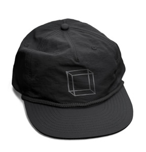 Glass House Nite Cap 5 Panel Rope Hat Black