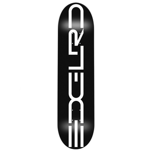 Edglrd Team Tech Script Black/white Deck 8.25 - Skateboard Deck