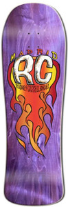 Madrid Rodney Cassell Fireball Purple Stain Reissue Shaped Deck 10.00 X 32.00 - Skateboard Deck