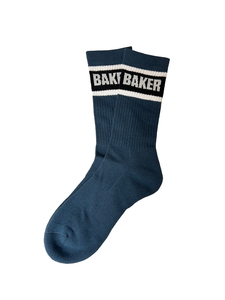 Baker Stripe Socks Navy
