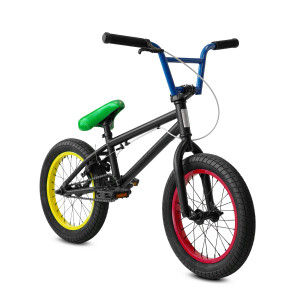 Elite BMX - Pee Wee 16" Kids BMX Bike - Black Rubix Elite BMX - Pee Wee 16" Kids BMX Bike - Black Rubix