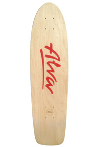Alva 1977 Og Red Shaped Deck 7.75 X 29.5 - Skateboard Deck