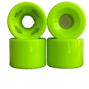 Alva Old School Flatback Crypto Green 60mm 92a Wheels - Skateboard Wheels (Set Of Four)