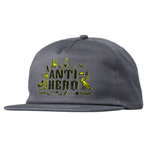 Anti-hero Ah-glyphics Snapback Hat Charcoal - Skateboard Hat