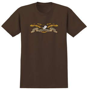 Anti-hero Eagle Brown 4.5oz Ss M - Skateboard Tshirt