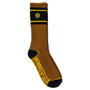 Anti-hero Hecho Por Skate Emb Socks Brown/yellow
