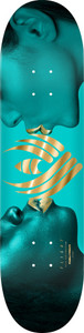 Powell Team Kiss Turquoise/gold Flight Deck 8.13 - Skateboard Deck