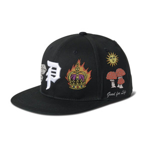 Primitive Signs Snapback Hat Black - Skateboard Hat