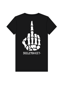 Skeleton With All Due Respect Black Ss Xl - Skateboard Tshirt