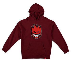 Spitfire Bighead Fill Maroon/red Hd/swt M - Skate Hoodie Sweatshirt