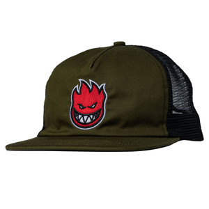 Spitfire Bighead Fill Snapbback Hat Olive/red - Skateboard Hat