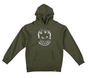 Spitfire Chrome Bighead Army Hd/swt L - Skate Hoodie Sweatshirt
