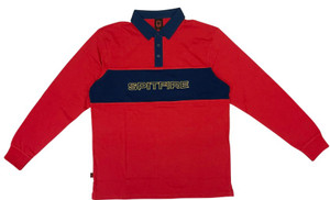 Spitfire Geary Red/navy Rugby Shirt M