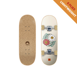 Tricks Yin Yang Flowers Cork Top Complete 7.87 X 24.21 - Complete Skateboard