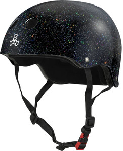 Triple 8 Helmet Certified Sweatsaver Black Glitter S/m - Skateboard Helmet