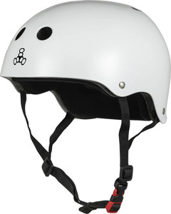 Triple 8 Helmet Certified Sweatsaver White Glossy Xs/s - Skateboard Helmet
