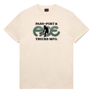 Ace Ace X Pass~port Hammertone Natural Ss Xl - Skateboard Tshirt