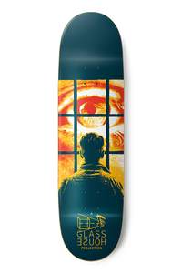 Glass House Team Eye Witness Blue/yellow Deck 8.75 - Skateboard Deck