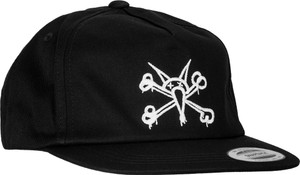 Powell Vato Rat Snapback Hat Black - Skateboard Hat