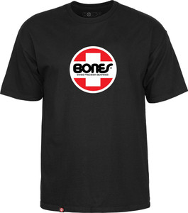 Bones Og Swiss Circle Black Ss Xl - Skateboard Tshirt