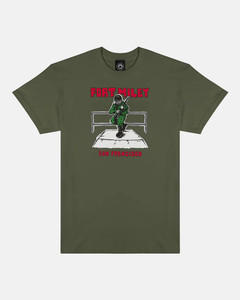 Thrasher Fort Miley By Mike Gigliotti Army Green Ss L - Skateboard Tshirt