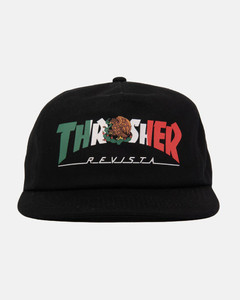 Thrasher Mexico Revista Snapback Hat Black - Skateboard Hat