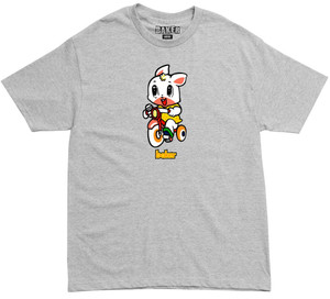 Baker Bunny Heather Grey Ss S - Skateboard Tshirt