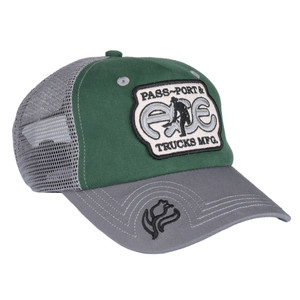 Ace Ace X Pass~port Packers Trucker Hat Green/steel - Skateboard Hat