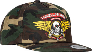 Powell Winged Ripper Snapback Hat Camo - Skateboard Hat