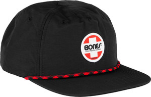 Bones Og Swiss Circle Low Profile Hat Black - Skateboard Hat