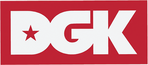 Dgk - Classic White/red Sticker Single Dgk - Classic White/red Sticker Single