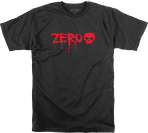 Zero - Blood Ss M-black/red - Skateboard Tshirt