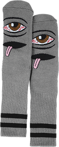 Toy Machine - Bloodshot Eye Crew Socks-grey 1pr - Skateboard Socks