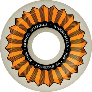 Bones Wheels - Xf X95 V5 Sidecut 52mm 95a Banks Logo Nat - Skateboard Wheels (Set Of Four) Bones Wheels - Xf X95 V5 Sidecut 52mm 95a Banks Logo Nat - Skateboard Wheels (Set Of Four)