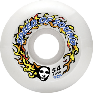 Opera - Sos Fire Mask Hardline Conical 54mm 101a Wht - Skateboard Wheels (Set Of Four) Opera - Sos Fire Mask Hardline Conical 54mm 101a Wht - Skateboard Wheels (Set Of Four)
