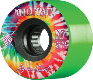 Powell Peralta - Byron Essert Tie Dye 72mm 75a Green - Skateboard Wheels (Set Of Four) Powell Peralta - Byron Essert Tie Dye 72mm 75a Green - Skateboard Wheels (Set Of Four)