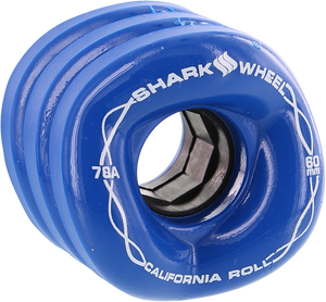 Shark Wheels - California Roll 60mm 78a Ibiza Blue - Skateboard Wheels (Set Of Four)