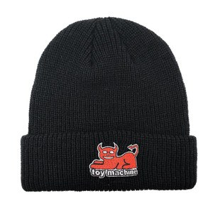 Toy Machine Devil Cat Dock Beanie Black - Skateboard Beanie