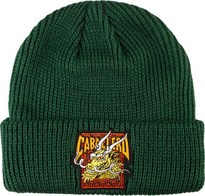 Powell Cab Street Dragon Beanie Forest Green - Skateboard Beanie