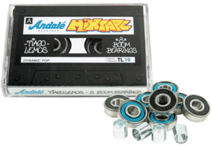 Andale Tiago Lemos Mix Tape Vol 1 Pro Rated Bearings Single Set - Skateboard Bearings