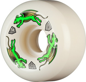 Powell Dragon Formula Green Nano Rats Av6 54mm X 34mm 88a (set Of 4) - Skateboard Wheels