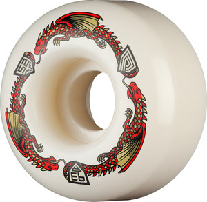 Powell Dragon Formula Red V1 Standard 52mm X 31mm 93a (set Of 4) - Skateboard Wheels