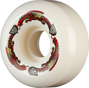 Powell Dragon Formula Red V5 Sidecut 52mm X 30mm 93a (set Of 4) - Skateboard Wheels