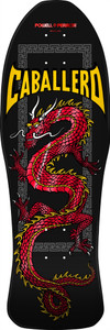 Powell Caballero Chinese Dragon Red Foil Shaped Deck 10.0 X 30.0 - Skateboard Deck