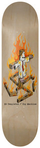 Toy Machine Ed Templeton Charred Cross Deck 8.5 (limit 2) - Skateboard Deck